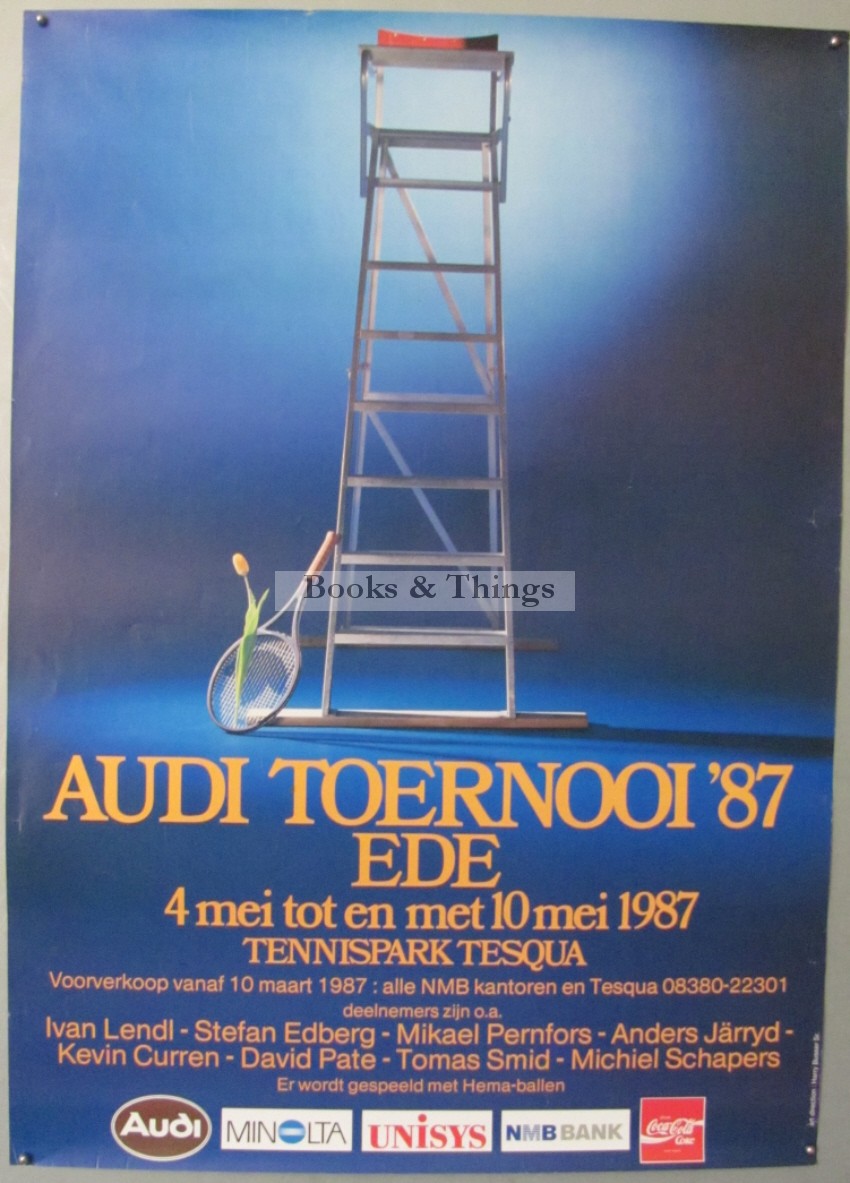 Audi Toernooi 1987  tennis poster