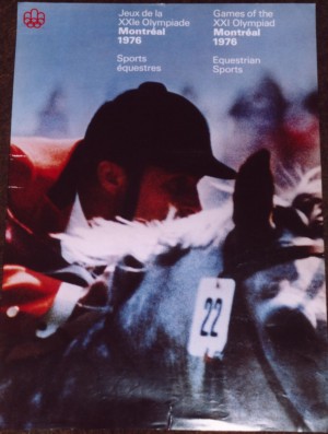 Equestrian Montreal Olympics poster