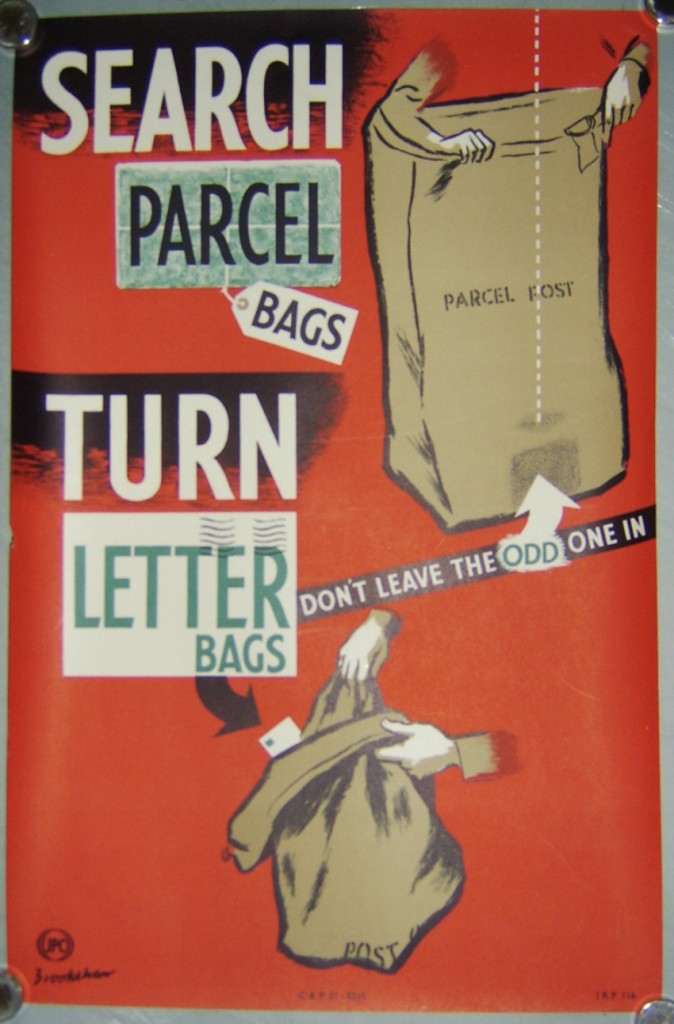 Percy Brookshaw poster Search Parcel Bags