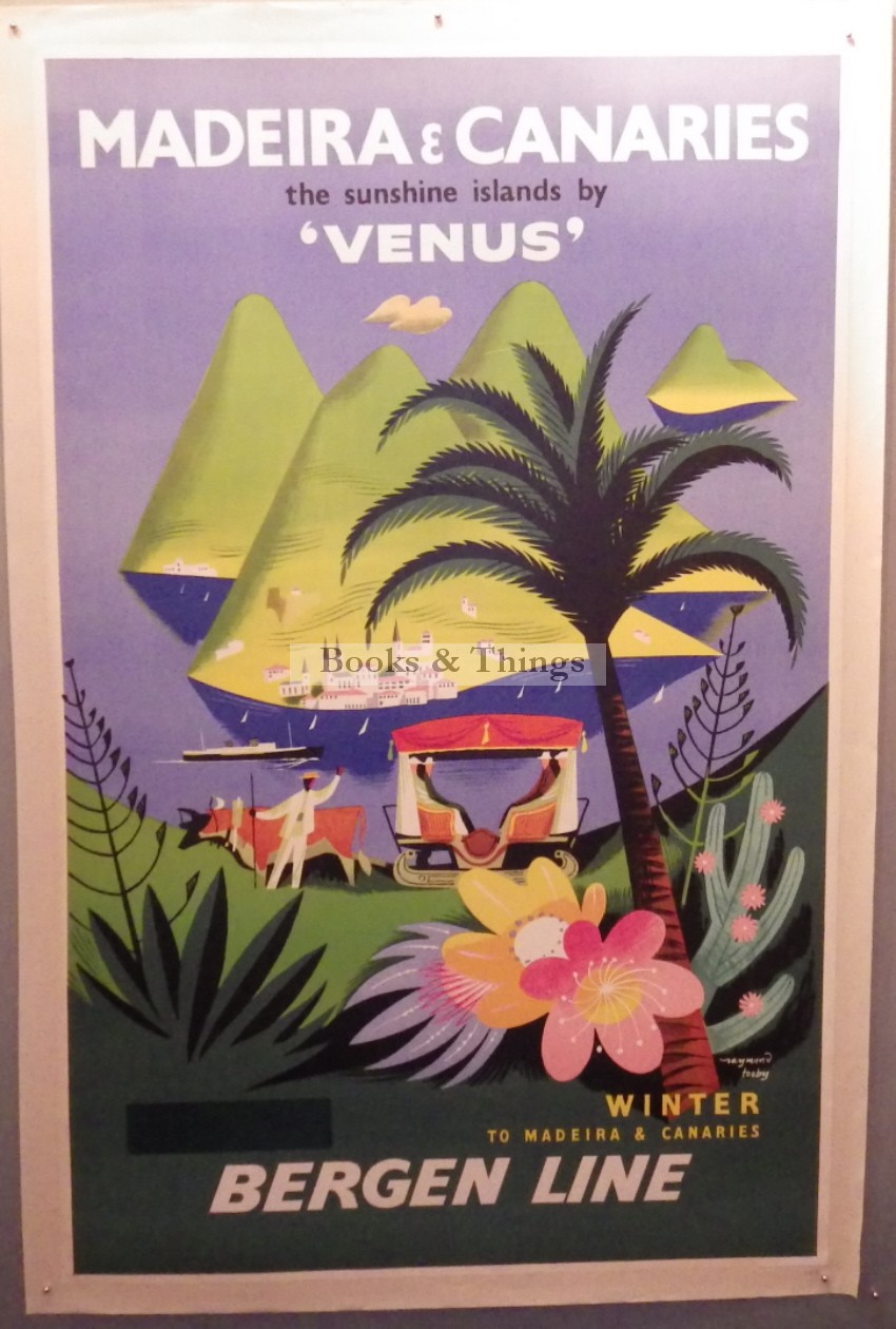 Raymond Tooby poster Madeira & Canaries Bergen Line