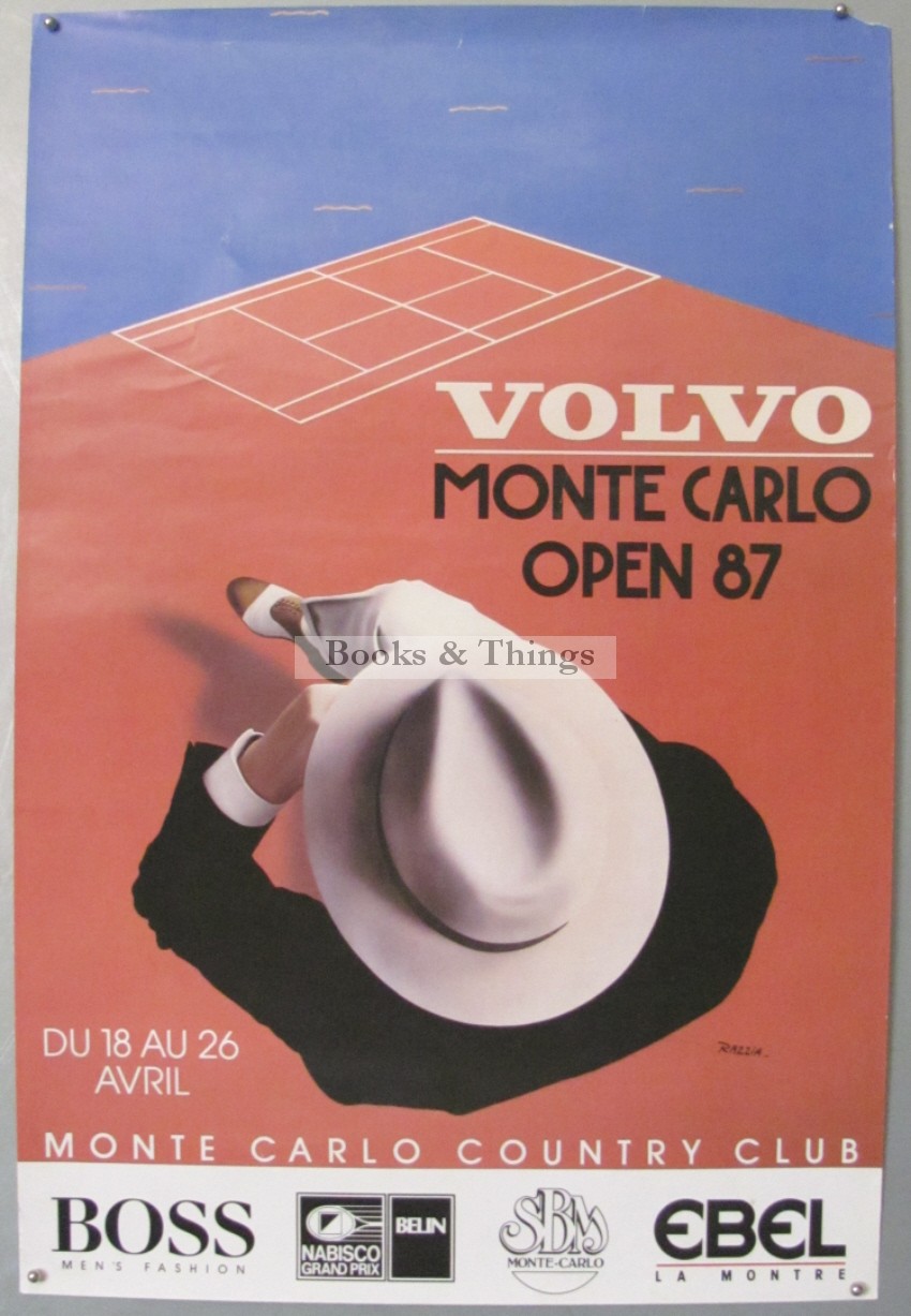 Razzia Monte Carlo tennis poster 1987