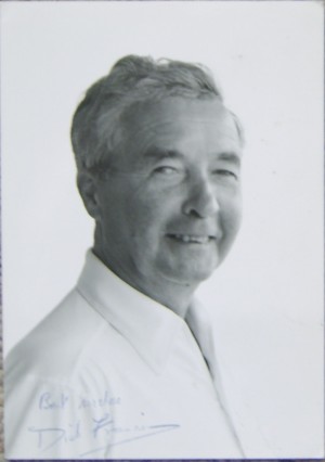Dick Francis signed photograph