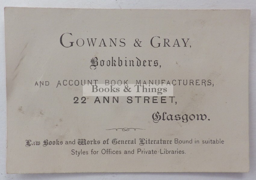 Gowans & Gray business card