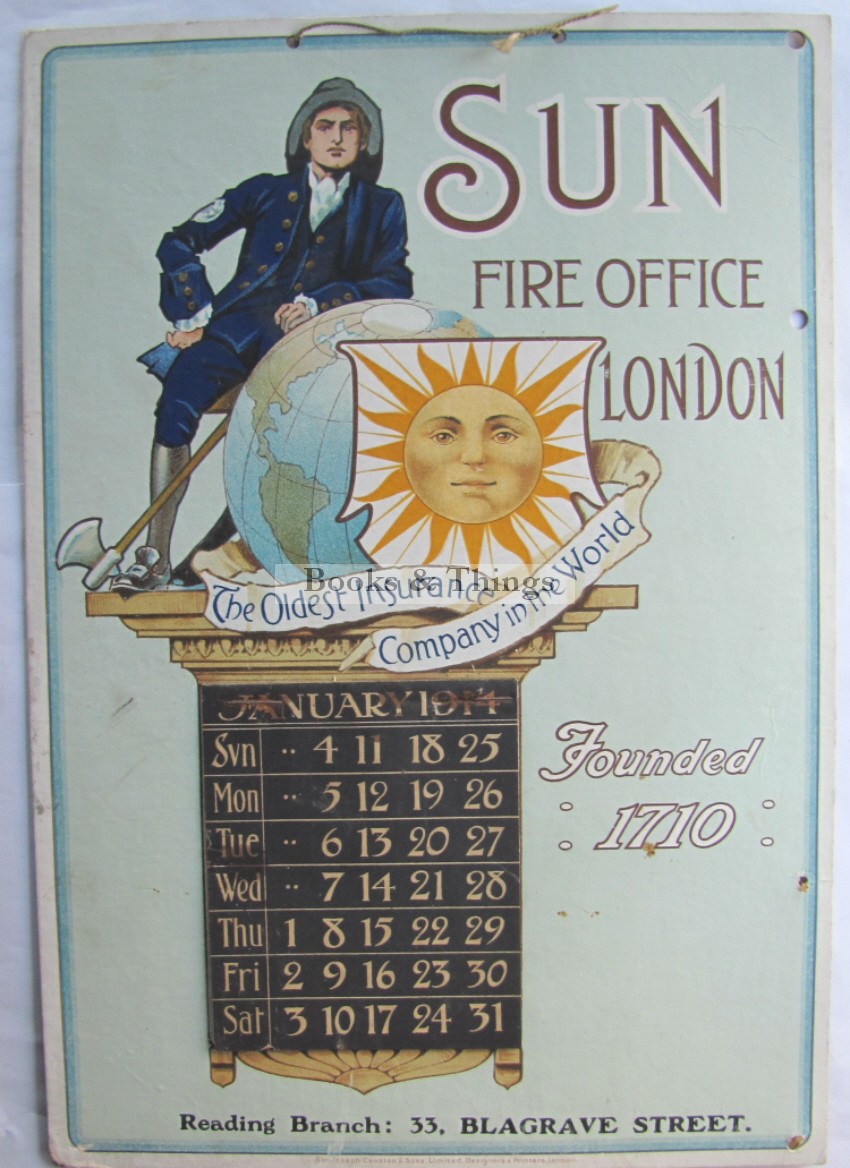 Sun Fire Office calendar