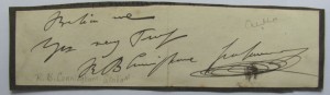 R B Cunningham Graham autograph