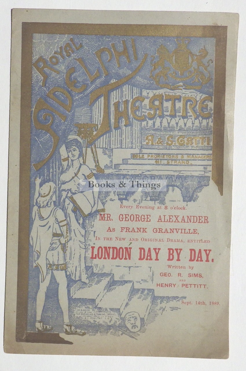 George Alexander Royal Adelphi Theatre programme