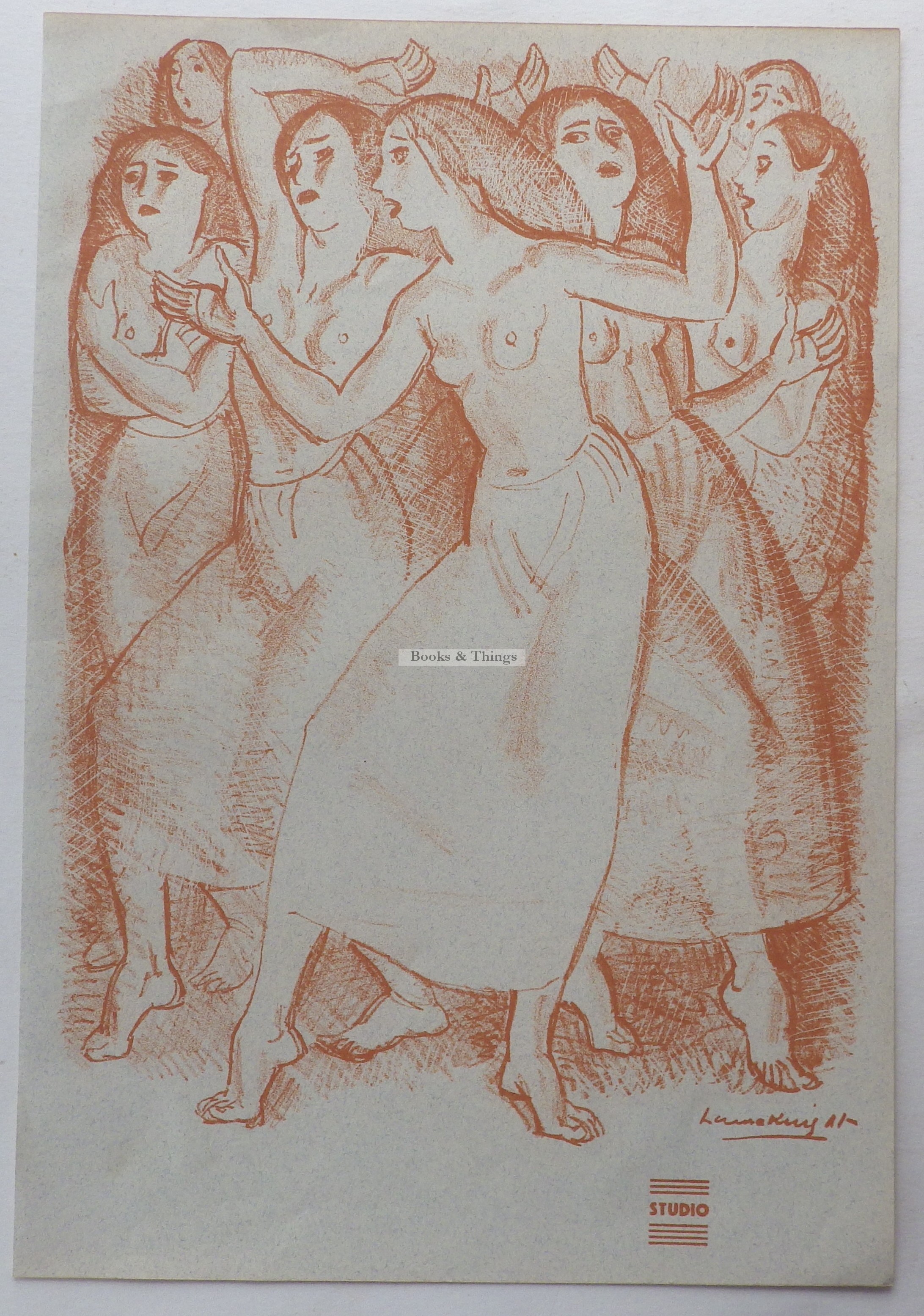 Laura Knight lithograph