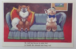 Bonzo postcard in Dutch