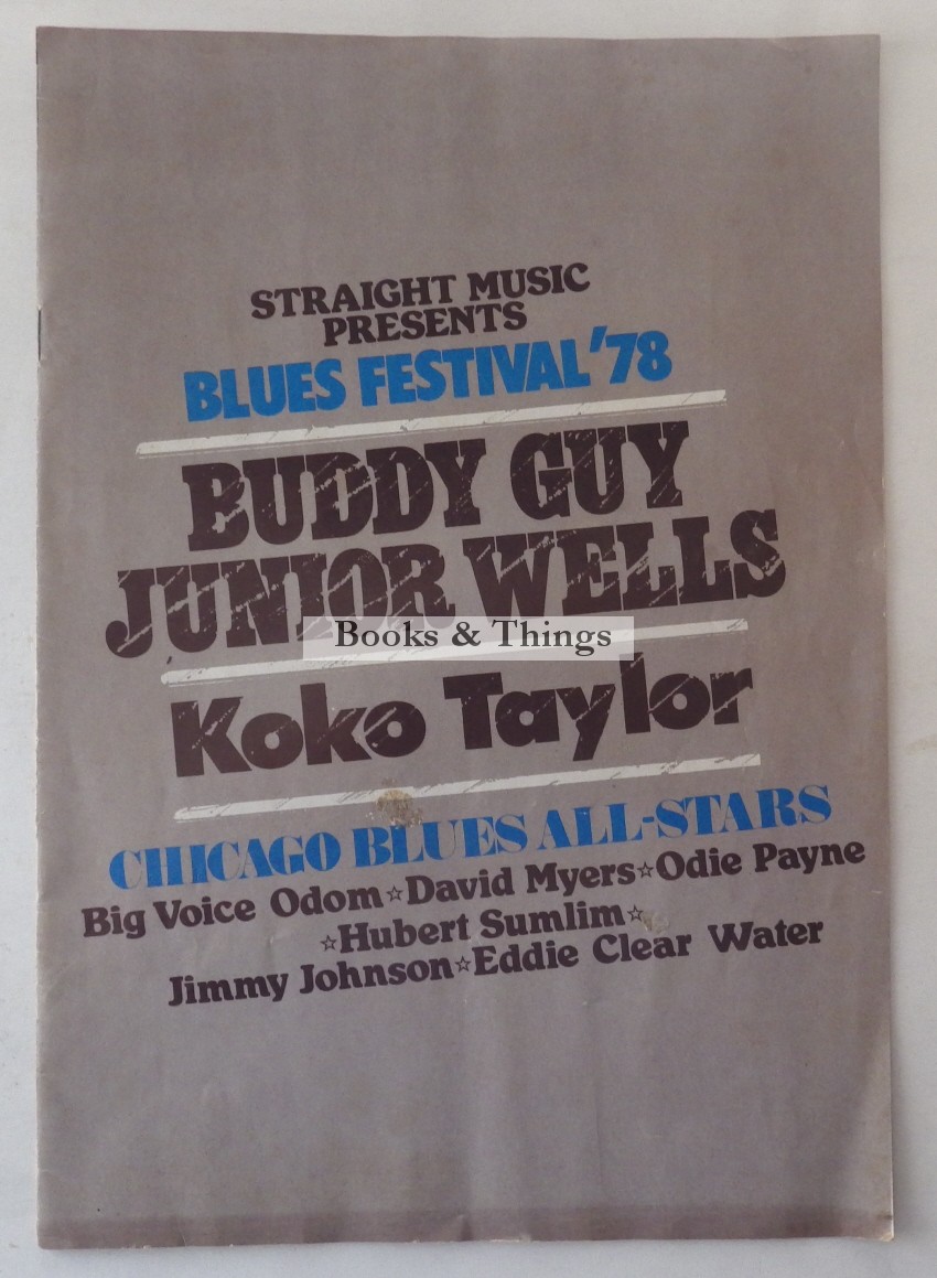 Blues Festival 1978 programme