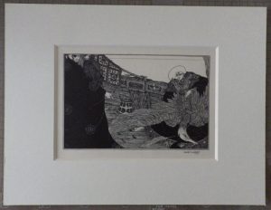 Harry Clarke Ancient Mariner drawing