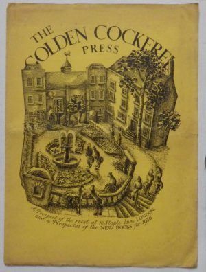Golden Cockerel Press New Books 1936